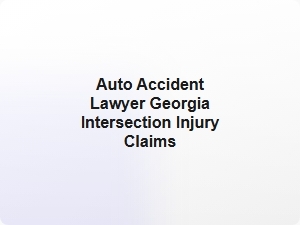 Auto Accident Lawyer Georgia Intersection Injury Claims